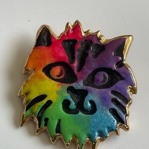 Colorful Cat Brooch